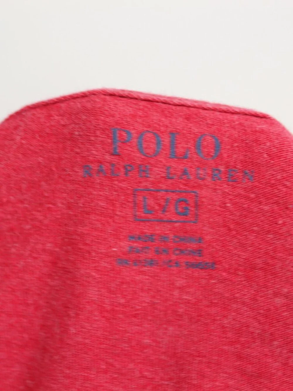 Polo Ralph Lauren Red Long Sleeve T‎ Shirt Size Large